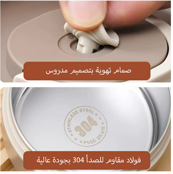 حافظة الغداء الحراري (lunch box) بثلاث طبقات